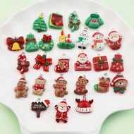 Resin Simulation Christmas Series Santa Claus Gift Snowman Lucky Bag Small Pendant Handmade diy Jewelry Accessories
