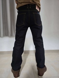 74 Denim #20oz WAKAYAMA/ Indigo x Brown.หลังสีน้ำตาล 📌#ผ้าดิบญี่ปุ่นริมเงินมีทรงกะบอกตรงและกะบอกเล็ก