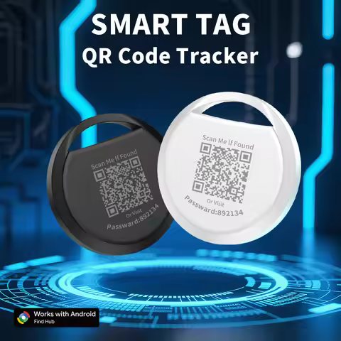 Keys Tracker QR Code Lost and Found Locator work with Google's Find Hub App Navigation Finder for An