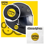 EMBLEM TIMBUL LOGO OPPAI SMILE BUAY MOTORCYCLE HELMET