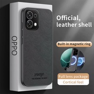 For OPPO A6 Pro F31 Case New Business Plain Leather Magnetic Anti-drop Ultra-thin Cover For OPPO F31