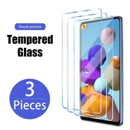 3PCS Kaca Terbaja Pada Galaxy A01 A11 A12 A21S A31 A51 A71 4G Kaca pelindung skrin untuk Filem A32 A