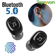 Topewon Single In-Ear Mini Invisible Ture Wireless Earphone Bluetooth Headphone Handsfree Stereo Headset TWS Earbud With Microphone