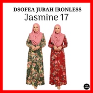 Dsofea Jubah Ironless Jasmine 17 Clearance Baju Dress Gamis Muslimah Tak Payah Gosok Sedondon