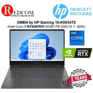 HP Omen Gaming Laptop 16-k0034TX (Intel Core i7 12th/16gb ddr5 ram/1tb ssd/Nvidia RTX3070 Ti/16.1 QHD 165Hz/Win11)