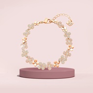 Elderflower pink flower bracelet with gift box