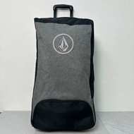 美國 VOLCOM 灰黑色牛津布 拉桿 行李箱