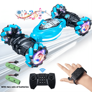 1pc Blue/Red RC Car, 4WD Gesture Control Stunt Car With Lights And Music - The Perfect Gift For Kids