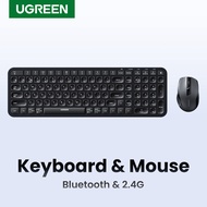 UGREEN Keyboard Wireless Bluetooth &amp; 2.4GHz Keycaps for Laptop MacBook iPad PC Tablet Bluetooth Keyboard Model：35309