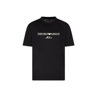 EMPORIO ARMANI T Shirts Mens Black Crew Neck Moderate Straight Fit EM001033AF1-0017M-C169