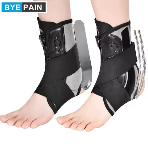 1Pcs Ankle Brace, Stabilizer, Lace Up Adjustable Support, Stirrup Compression for Running, Injury Re