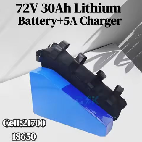 72v 30Ah lithium triangle battery BMS 20S li ion for 5000w 3000W Mountain Bike Ebike scooter Motorcy