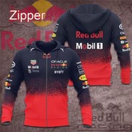 台灣現貨Red Bull Racing Mobil 1 Tezos Bybit 男士拉鍊連帽衫春秋休閒女士運動衫夾克外套
