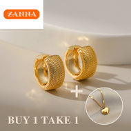 916 original gold embossed hoop earrings for women gift