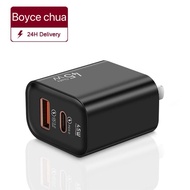 Boyce Super fast charge wall charger dual port 45W charger USB+PD supportse phone adapters