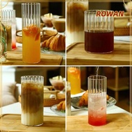 ROWANSG Tumbler Glass, Transparent Heat-Resistant Water Carafe, Fashion Borosilicate Glass Creative 
