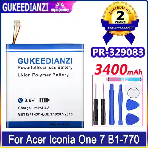 Premium Replacement For Acer Iconia One 7 B1-770 Tablet Battery PR-329083 3400mAh
