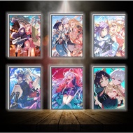 Color-changing 3D LED light painting Kaguya Cosmic Princess - ANIME 3D LED light painting for desk a