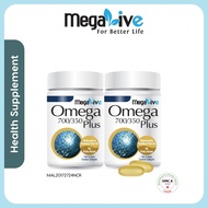 Megalive Omega 700/350 Plus Fish Oil EC Softgel 100's / 2 x 100's