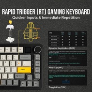 AK820 AZZ Max HE 75% Rapid Trigger Gasket-mounted Hot-swappable Mechanical Gaming Keyboard with Mag