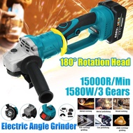 100mm 688VF Cordless Brushless Electric Angle Grinder Grinding Machine DIY Woodworking Power Tool For Makita 18V Battery