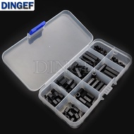 ชุดน็อตสกรูตัวเว้นระยะหกเหลี่ยมไนลอน M3 120ชิ้นสำหรับกรอบคอปเตอร์สี่ใบพัดโดรน RC Fpy Audunio สีขาวสี