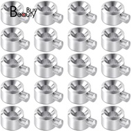 20pcs Crimp Beads for Jewelry Making, Silver Spacer Beads Metal Bead Plug Crimp Pendant for Bracelet