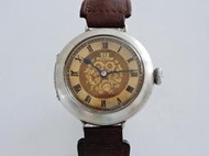 1910S 典藏 OMEGA 歐米茄 純銀雕花紋古董機械錶