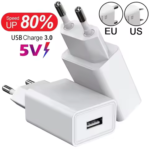 5V2A 5V1A Wall USB Phone Chargers EU/US Plug For iPhone Samsung Xiaomi Google Universal Travel Fast 