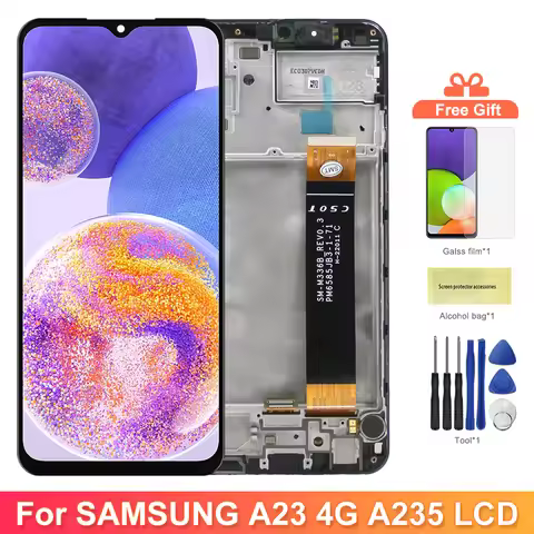 Screen for Samsung Galaxy A23 A235F A235F/DS Lcd Display Digital Touch Screen with Frame for Samsung