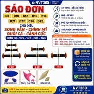 Single flute d8 d10 d12 d15 d16 d21 d27 d34 d42 for mass kite song van main america fishtail wing cu