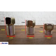 Fc sock thread chrome square 1/2" 3cm 4cm 5cm 304 ZL 1DD 1DL KD2007 30 40 50 nipple connection