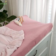 YANGGUA 2PCS Diaper Changing Pad Cover, Breathable Cotton Ultra Soft Changing Mat Cover, Sleeve Shee