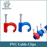 PVC Cable Clips Orange Blue Heavy Duty PVC Clamp Per Pack 1/2" 3/4" 1"