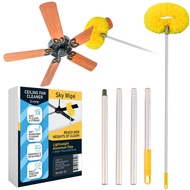 The ‘SkyWipe’ Ceiling Fan Cleaner Duster with Extension Pole - Microfiber Cleaning Tool Extended Lon