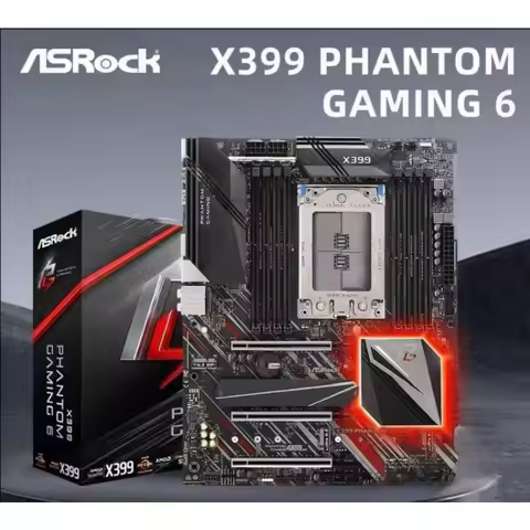 X399 Motherboard ASROCK X399 PHANTOM GAMING 6 AMD TR4 x399 threadripper DDR4 3400+128GB support TR 1