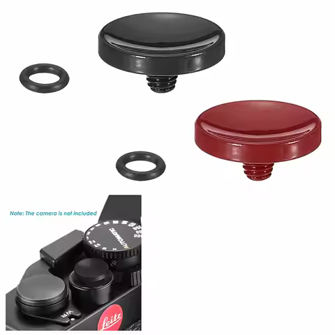 11mm Concave Shutter Release Button w/ Rubber Ring for Nikon Zf DF M2 F3 Canon F-1 / New F-1 / AE-1 