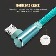 90 Degree Woven Charging Cable, Fast Charging USB Cable, Compatible With IPhone 16/16 Pro/16 Pro Max