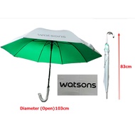 WATSONS UV Umbrella Long Handled Portable Windproof Payung Besar Payung Kereta Payung Lipat