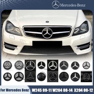 Matte Black OE Style Led Emblems For Mercedes Benz W245 W204 X204 2008-14 Chrome Silver Newest 3D Fr