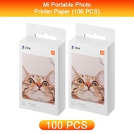 Xiaomi ต้นฉบับคุณภาพสูงพิมพ์ภาพถ่าย3นิ้วกระดาษ20/60/100/200ชิ้นมีกาวในตัวสำหรับ MI Mini เครื่องพิมพ์