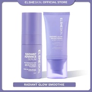Bundle radiant Intense Glow Elsheskin 2 Pcs Skincare radiant glow Serum and Moisturizer for Advanced