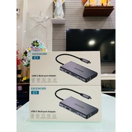 Geekom Premium USA 10 in 1 USB Type C Hub 1x HDMI, 3 x USB A, 1 x USB C, 1 PD 100w, SD/TF Card Reade