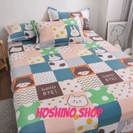 CADAR DENGAN SELIMUT SET BEDSHEET WITH COMFORTER FITTED BEDSHEET SET 3 IN 1 TO  5 IN 1床单棉被套装
