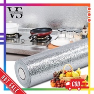 Waterproof Aluminum Foil Wallpaper Sticker Aluminum Foil Kitchen Wall Sticker Wallpaper