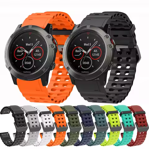 QuickFit 22mm Watch Strap For Garmin Epix/Epix Pro 47mm Silicone Watchband For Garmin Instinct 2/MAR