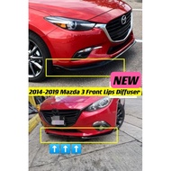 2015-2017 mazda 3 front lips skirt diffuser bodykit