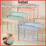 BEBET 8pcs Hanging Folder Separator, Plastic Multicolor Hanging File Divider, Simple A4 File Rack Pa