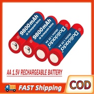 AA rechargeable battery 9800mah 1.5Vbrand new alkaline rechargeable batteryfor LED light toys mp3