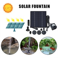 【Elegant Residence】Black Solar Power Floating Fountain Water Pump Fountains Waterfalls Aquarium Pool Pond Pump Garden Decoration